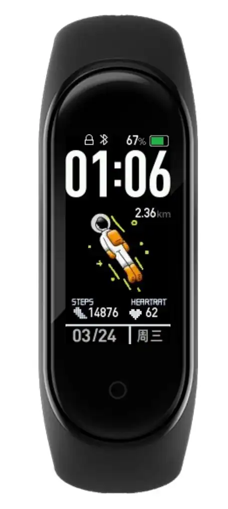 melephant小米手环4自定义太空人表盘