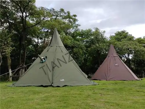 金字塔帐篷庇护所式金字塔a塔窗口帐篷公园党野外生存双人休闲军幕帐