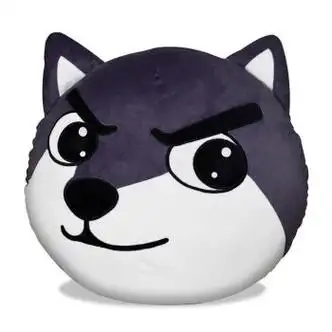 一朝春雪狗头表情抱枕 抖音网红狗头表情抱枕沙雕玩偶二哈狗头抱枕超