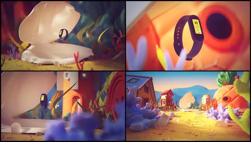 新款小米手环5,与4家动画ip联名合作推出多款动态ip表盘壁纸,我们为每