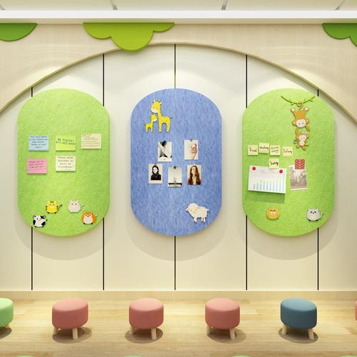 毛毡板作品展示墙贴幼儿园文化主题装饰成品走廊过道环创布置材料