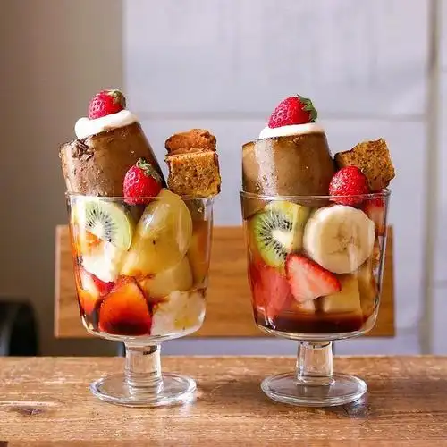 布丁水果杯