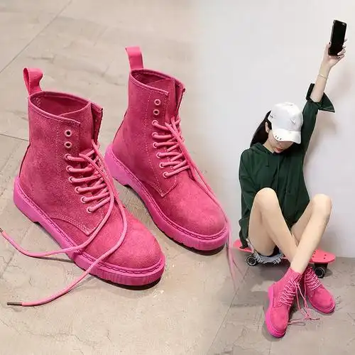 共897 件粉色马丁靴女春相关商品