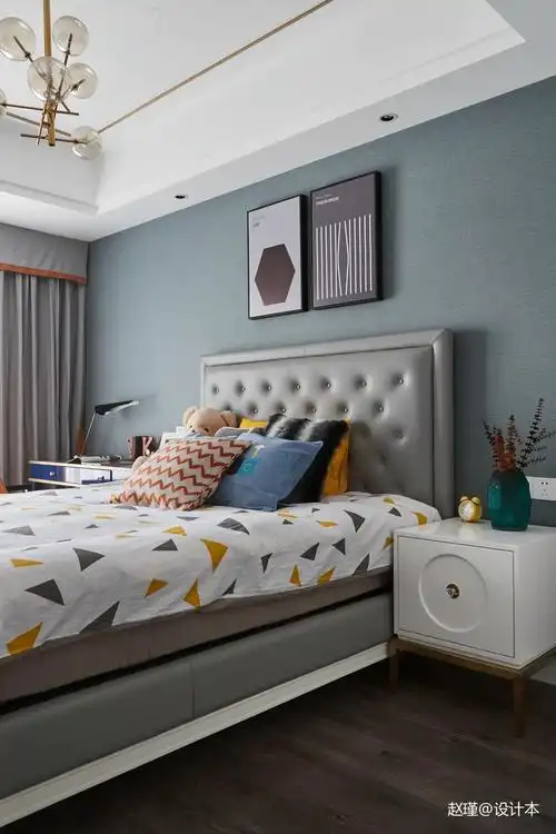 轻奢卧室卧室现代简约266m05三居设计图片赏析--土巴兔装修效果图