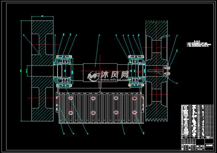 偏心轴装配图-a0