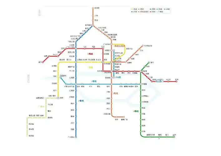 广州地铁分布图