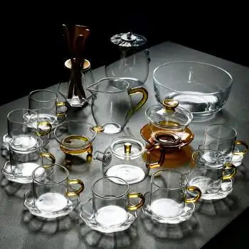 德梵蒂轻奢高档名品牌精选品质日式玻璃茶具功夫茶杯套装家用简约现