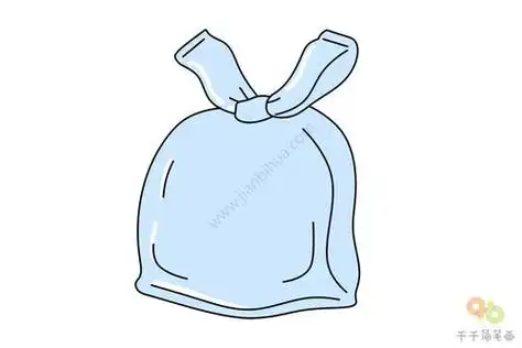 简笔画怎样画钱袋子的画法儿童绘画启蒙学画布袋纸袋拎包简笔画素材