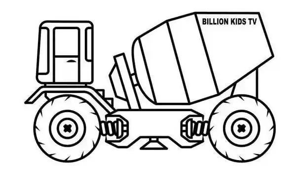 水泥搅拌车简笔画 水泥搅拌车简笔画图片大全大图