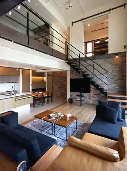 复式小公寓装修效果图2030405060平方米复式獭公寓装修设计图片