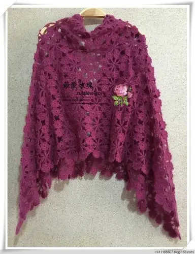 最爱玫瑰-梅花三弄-真丝小马披肩