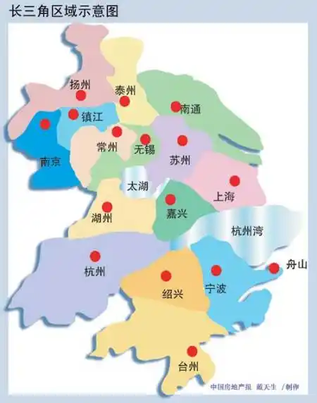 长江三角洲指的是那些城市?