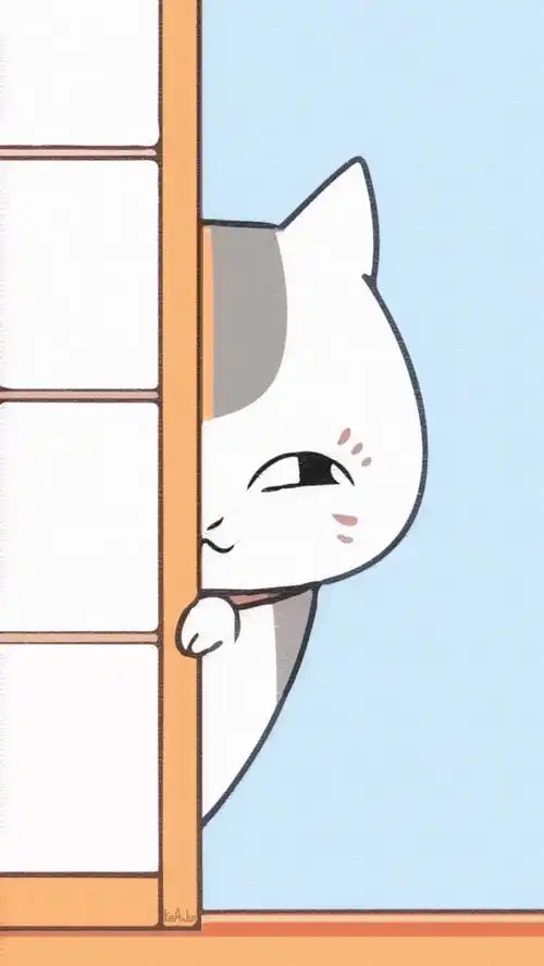 夏目友人帐壁纸 猫咪老师 娘口三三