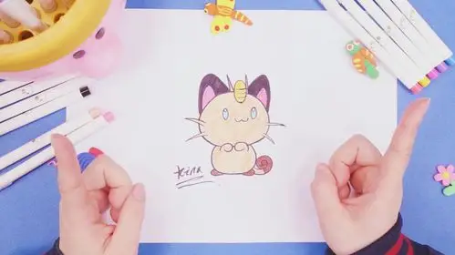 亲宝儿童画:简笔画宠物小精灵 喵喵简笔画怎么画 简笔画视频教程