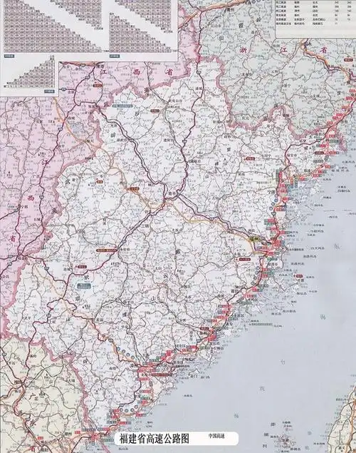 福建省高速公路地图高清版