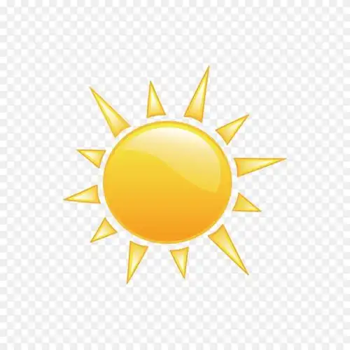 天气预报计算机图标气象学-太阳