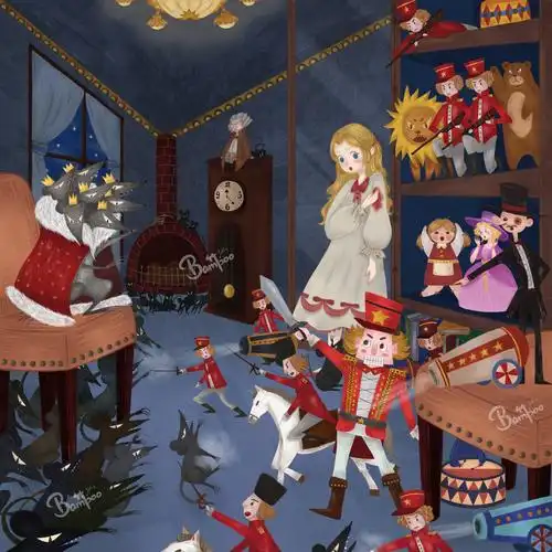 儿童插画 绘本《胡桃夹子》