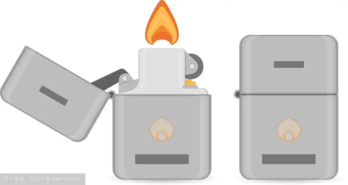 平面点烟器图标