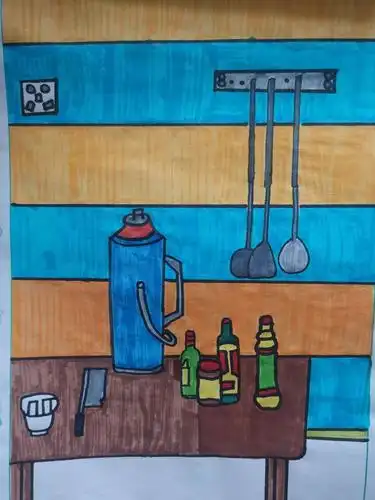 这周作业要求 结合上周美术课所学知识,自己选择至少三个静物,用准汉