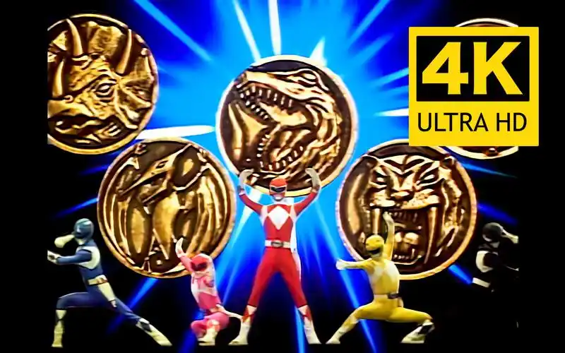 【4k国英双语】《恐龙战队》第一季op ai修复画质增强版_哔哩哔哩