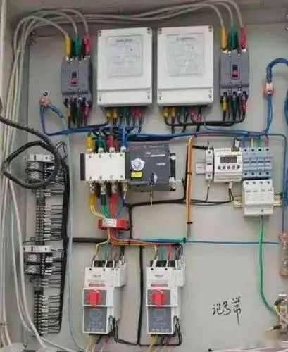 两个接触器双电源控制怎么接线