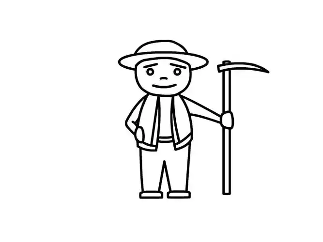 农民怎么画 辛苦的农民怎么画,农民简笔画-养娃家