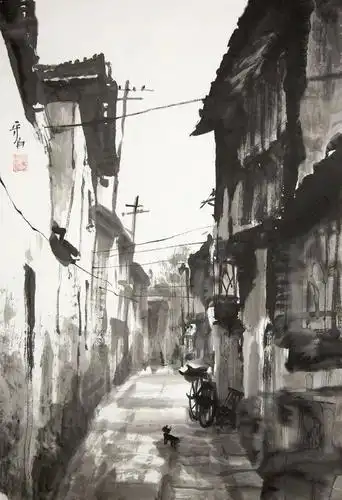 李守白 水墨《城市印记系列》2018