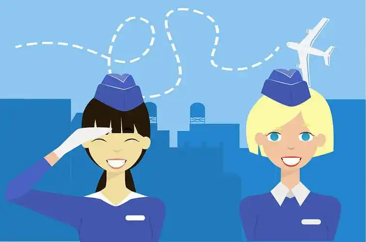 微笑,空乘人员,海报,模版,飞机_高清图片_全景视觉