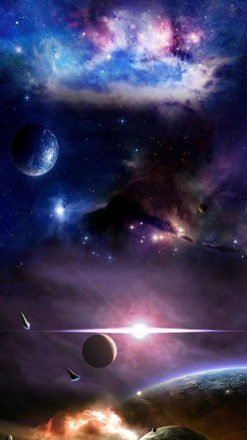 梦幻宇宙星空h5背景