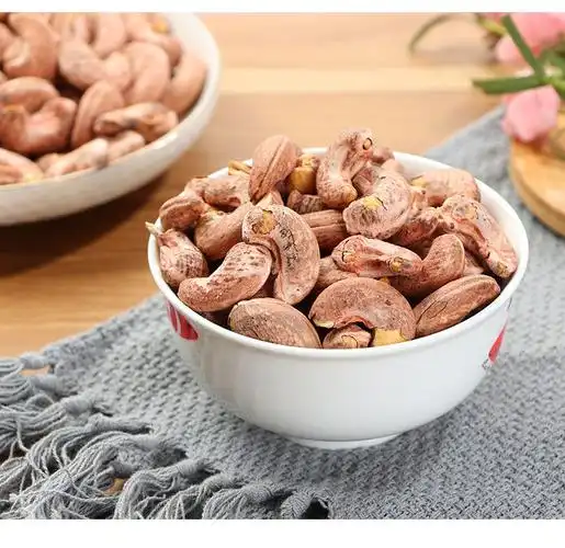 柬埔寨带皮盐焗腰果a180炭烧腰果每日坚果罐装250g