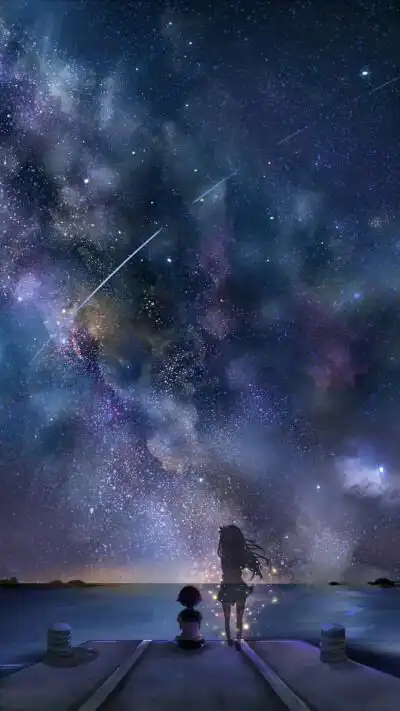 我的夜空里本无星辰遇见你之后星河长明