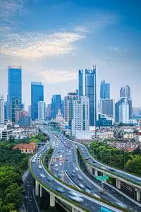 现代城市交通背景照片