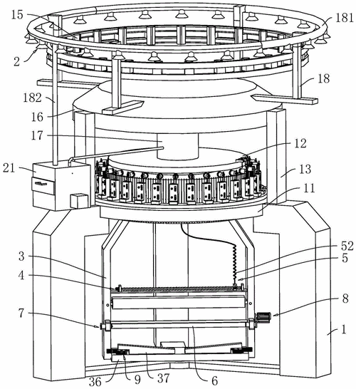 一种便于下料的大圆机的制作方法