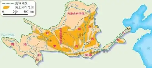 黄河流域地图