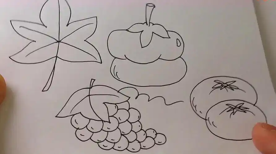 一年级画秋天简笔画,很简单的教程,一起学起来