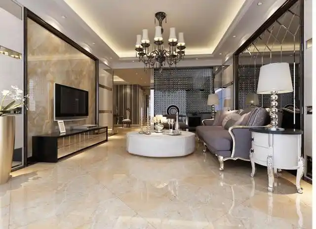 客厅瓷砖铺贴效果图2019 地面装饰也是有讲究的