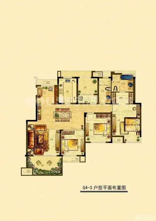 200平米跃层户型图片