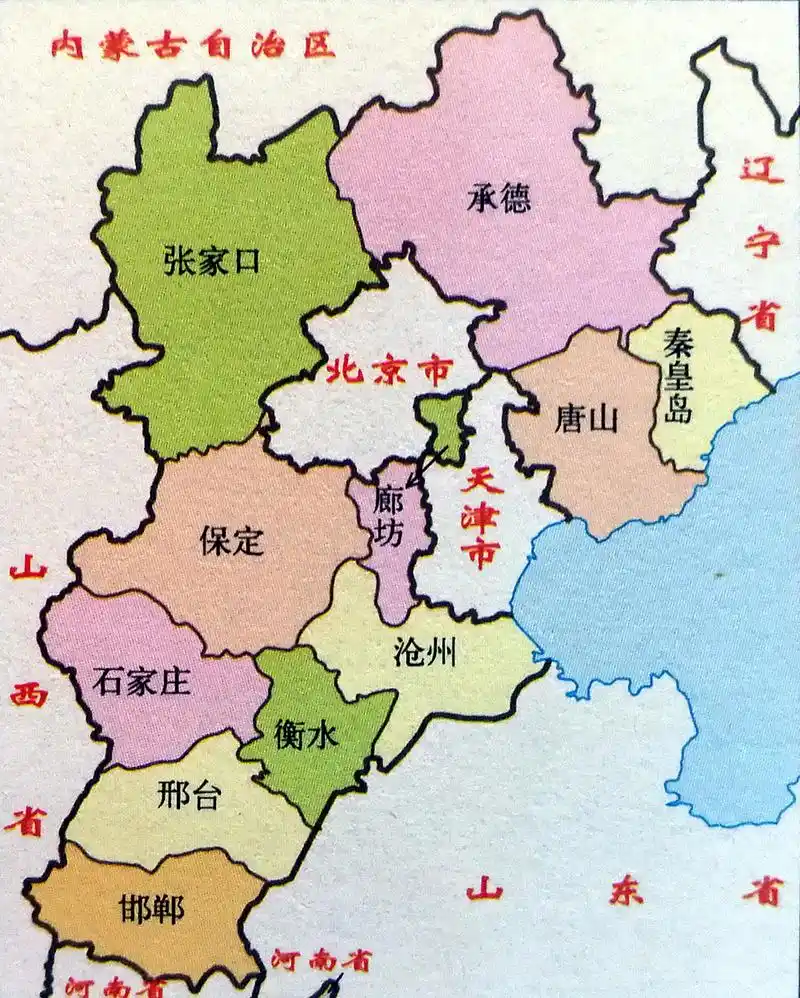 河北地图简图_河北地图库
