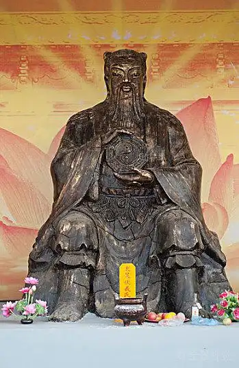 河南周口市淮阳县_传说中的上古人物伏羲氏塑像_高清图片_全景视觉