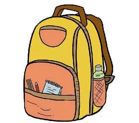 书包简笔画,儿童简笔画,简笔画教程,简笔画图片