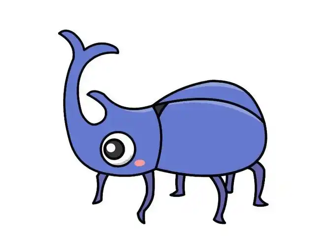 甲虫简笔画,图片,简笔画-学笔画