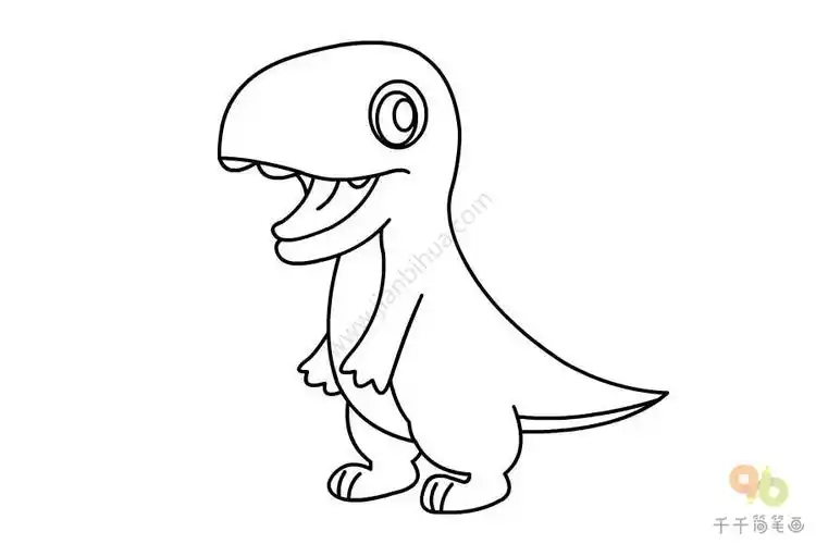 暴龙简笔画教程