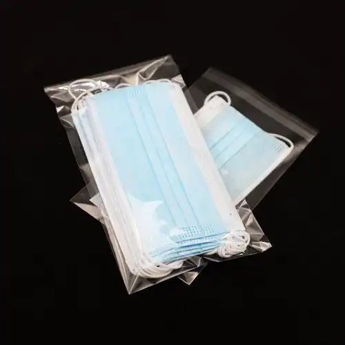 定制外科医用一次性口罩透明opp自粘包装袋 现货10个装塑料袋
