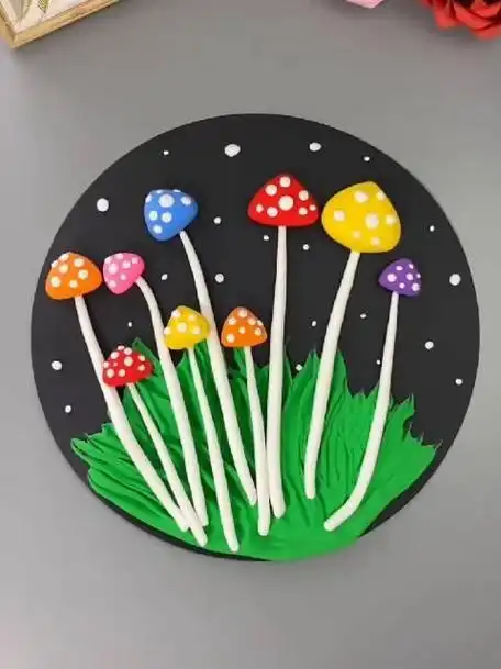 春天了,简单漂亮的春天主题儿童手工粘土画……_手机新浪网