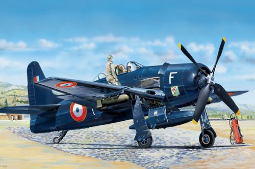 小号手 80357 胶粘拼装模型 1/48美国f8f-1b "熊猫"战斗机