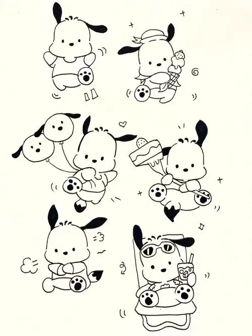 简笔画  #画画  #简笔画教程  #画画的日常  #帕恰狗  #手帐瞬哪