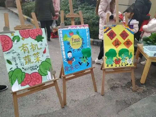 珠江大地幼儿园——大二班"赶大集,卖有机蔬菜"亲子社会实践活动