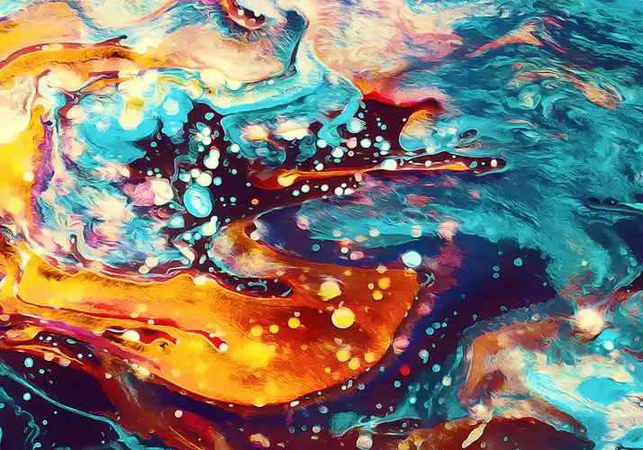 高清油彩流动背景