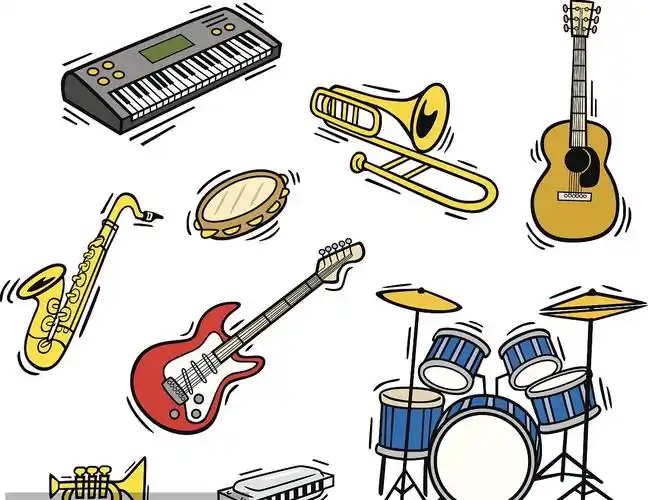 艺库美术|育才一幼——(周五)大(b)班作品欣赏～流行乐器