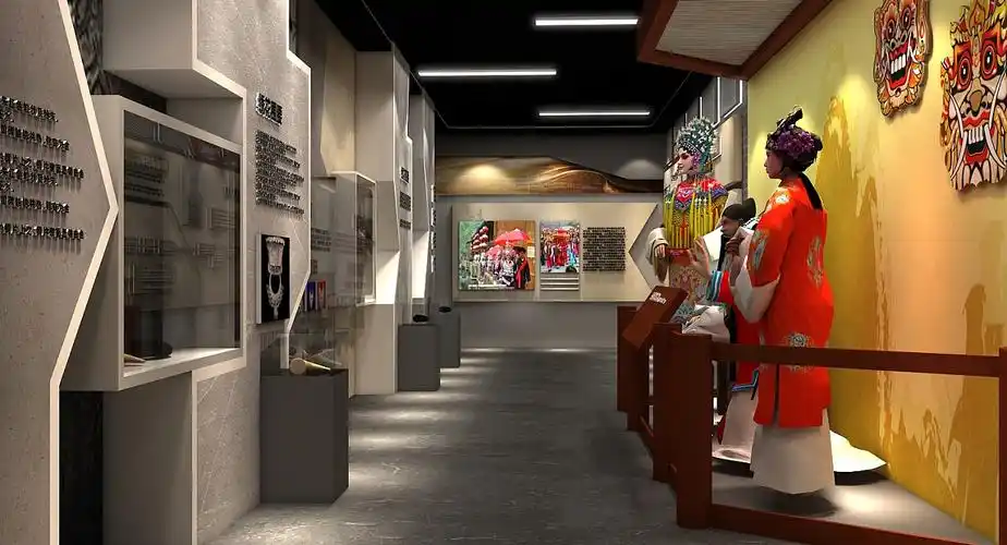 苗族文化历史展示博物馆设计3d效果图